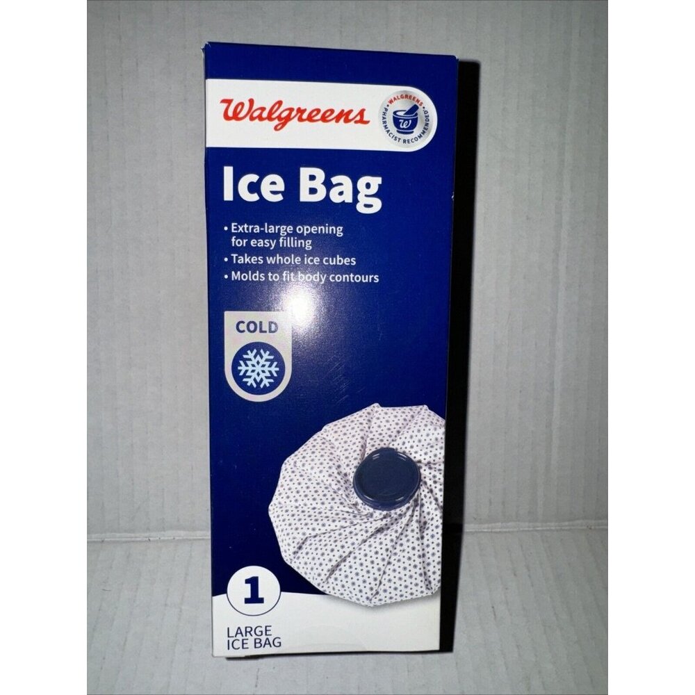 New in Box  Walgreens Large Ice Bag-Swelling headache backpain Knee Elbow Wrist